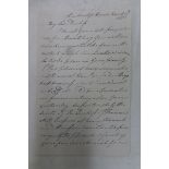 A signed letter from Prince Adolphus Frederick (1774-1850), son of George III, 24th March 1823 to "