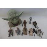 A selection of early Star Wars figures.