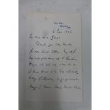 A signed letter from Richard Cross, 1st Viscount Cross (1823-1914), on Home Office headed paper, 6th