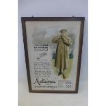 A Mattamac - The Original Featherweight Storm-proof pictorial showcard, framed, 20 1/2 x 29 1/2".