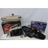 A selection of Star Wars related toys to include Darth Vader's Star Destroyer Action Play Set, a Hot