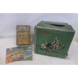 A Bukta scout hat box with images of scouting to each side, a rare survival, and an early scouting