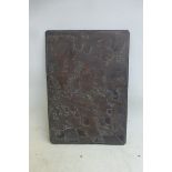 A copper printing plate for a comic VG & Ball.