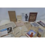 A collection of mixed railway and other ephemera including a GWR map.