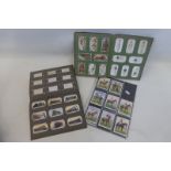 Two partial cigarette card albums and Wills large 'Racehorses and Jockeys', set of 40.