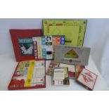 A Lott's no. 2 Brick Set, an early Monopoly set with cardboard counters and a game of Rich Uncle
