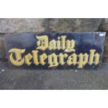 A small rectangular 'Daily Telegraph' enamel sign, 19 x 7 1/2".