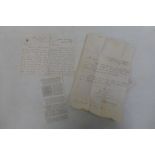 A document from Richard Bagot, Bishop of Oxford and two signed letters by John Henry Blunt (1823-