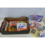 A large box of Speedway programmes, mostly 1970s.