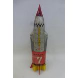 A Japanese tinplate Rocket Solar-X7 by Nomura.