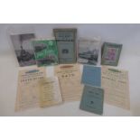 A selection of railway ephemera including 'Southern Rambles for Londoners', British Railways