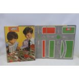 Two Lego System fold-out layout boards, circa 1960s.