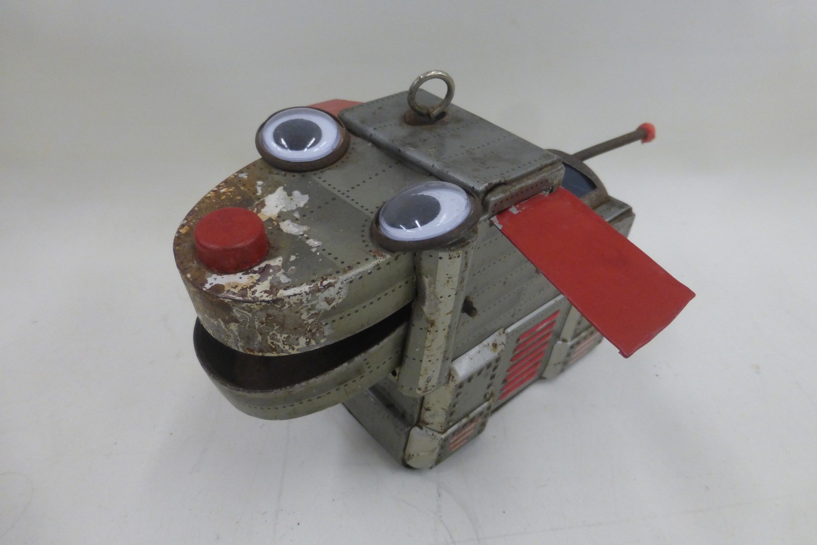 A Japanese clockwork tinplate Space Dog by Yoshiya Kobe Yoko Ltd.