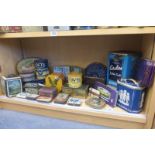 A collection of assorted tins to include Cerebos Salt.