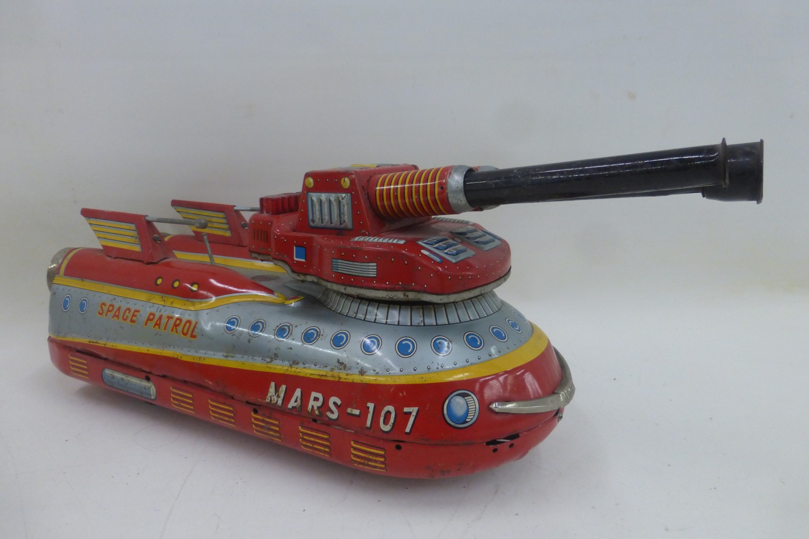 A Japanese tinplate Super Space Patrol, Mars 107 by Nomura. - Image 2 of 4