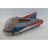 A Japanese tinplate Atom Rocket 7 Spaceship, by Masudaya.