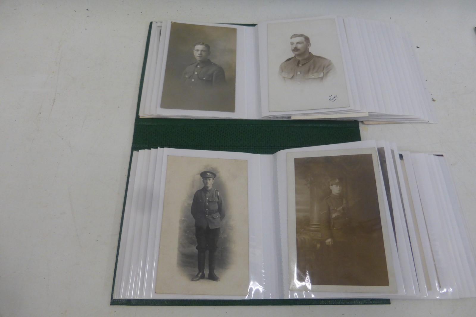 Three albums containing a total of 240 military postcards and photographs. - Image 3 of 4