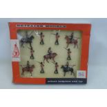 BRITAINS - toy soldiers, 1950s mounted Hussars and Guardsmen, mint and boxed.