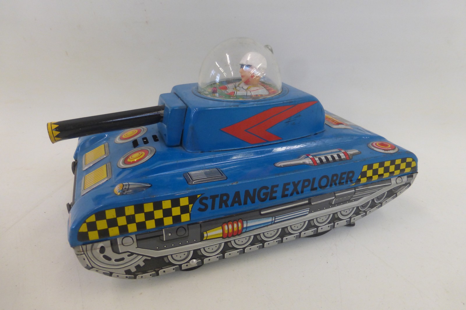 A Strange Explorer Gorilla tinplate tank.