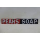 A Pears' Soap enamel strip sign, 18 1/2 x 2 3/4".