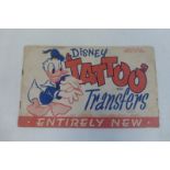 A book of Disney tatoo transfers, made in England by Tower Press, no. 800.