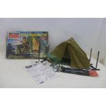 Action Man - Special Operations Tent, 1970s, by Palitoy, boxed, with an Action Man Space Ranger '