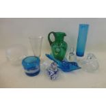 A selection of Edwardian and later glassware including Holme Guard etc.