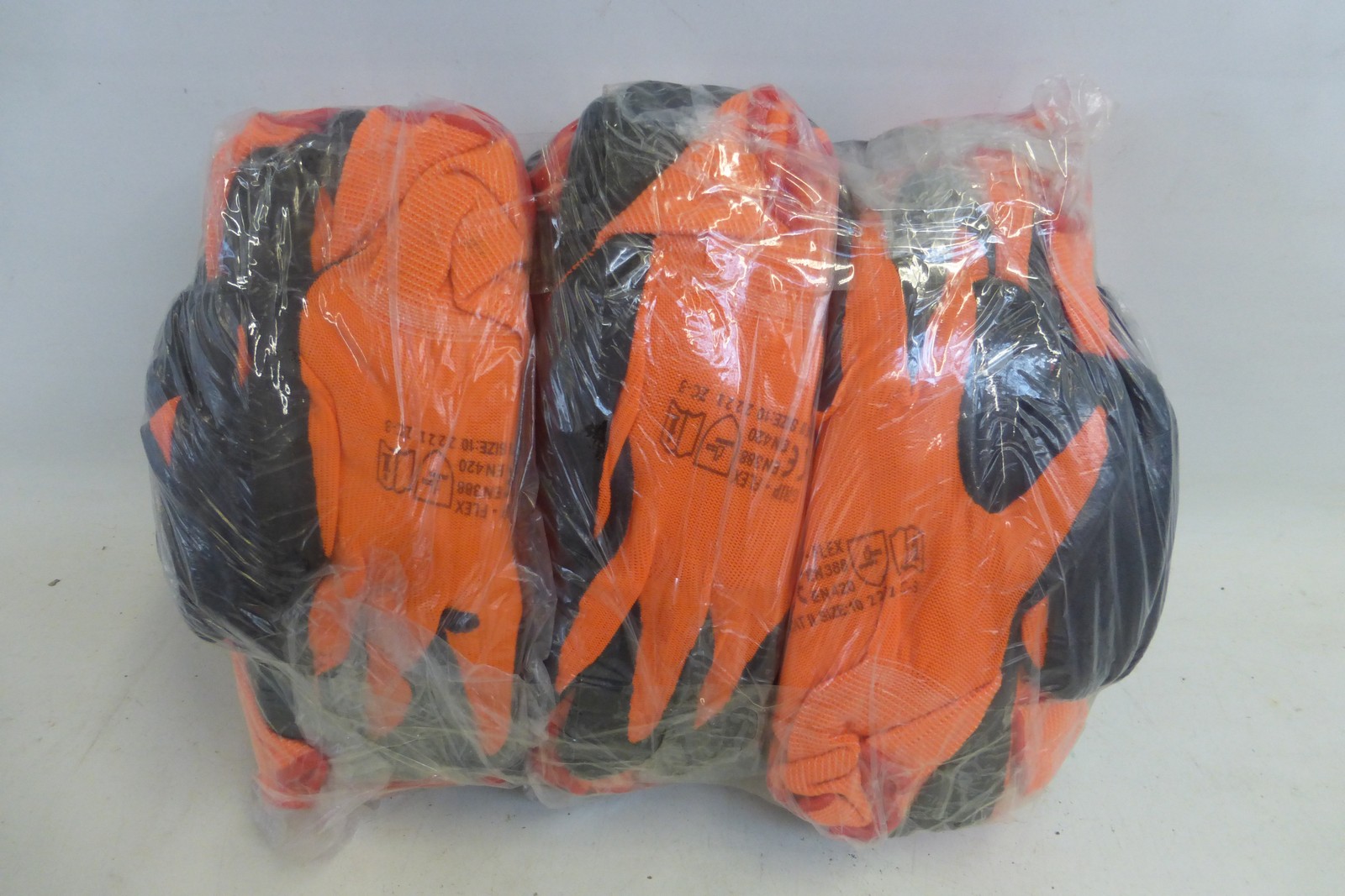 A pack of 36 gripper gloves.