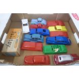 A boxed Palitoy Plastic Miniature and various unboxed cars.