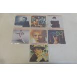 Seven original David Bowie singles, appear to be in excellent condition, and covers with some
