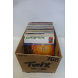 A box of 69 LPs of rock, pop, blues and folk, to include The Beatles, The Smiths, Van Morrison and