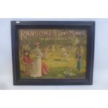 A Robert Opie Collection showcard advertising Ransomes' Lawn Mowers, 19 x 15".