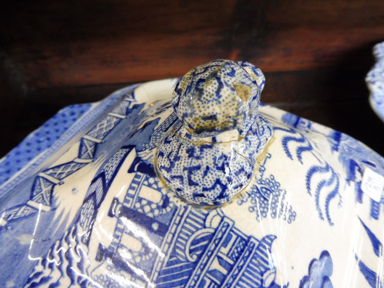 A collection of assorted 19th Century and later blue and white ceramics including Spode's Italian. - Image 2 of 3