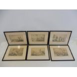 HENRY ALKEN - a series of framed and glazed sporting prints.