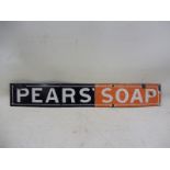 A Pears' Soap narrow enamel strip, 18 1/2 x 2 3/4".