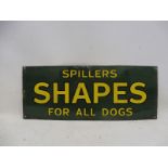 A Spillers Shapes for all Dogs rectangular enamel sign with very good gloss, 24 x 9 1/2".