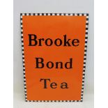 A Brooke Bond Tea rectangular enamel sign, 20 x 30".