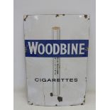 A Woodbine Cigarettes rectangular enamel sign, 24 x 36".
