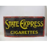 A State Express Cigarettes rectangular enamel sign, 48 x 24".