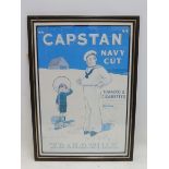 A Robert Opie reproduction Capstan Navy Cut pictorial advertisement, 18 x 25".