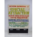 A Devon General Coach Tour sign, 20 x 30".