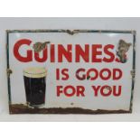 A 'This is good for you' rectangular enamel sign, 27 1/2 x 18 1/2".