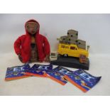 A Tiger Electronics talking figure of E.T plus related leaflets and an interactive Trotters