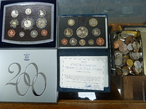 A collection of Coins and Banknotes, including early 20thC and 19thC mixed coinage, contained in - Image 7 of 7