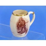 A MacIntyre & Co. porcelain Mug, printed with R. Caton Woodville's 'A gentleman in Khaki' and