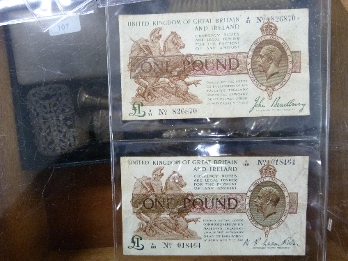 A collection of Coins and Banknotes, including early 20thC and 19thC mixed coinage, contained in - Image 4 of 7