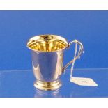 A contemporary silver Christening Mug, by Carr's of Sheffield Ltd., hallmarked Sheffield 2001, of
