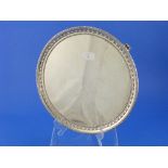 A Victorian silver Salver, by John Hunt & Robert Roskell, of circular form with beaded rim, raised