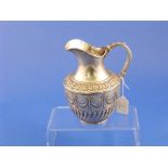 A late Victorian silver Hot Water Jug, hallmarked Sheffield, 1891, of waisted ovoid form, with