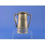 A Liberty & Co., 'Tudric' pewter twin-handled Loving Cup, designed by David Veasey, with Arts &